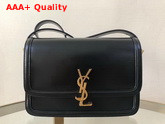 Saint Laurent Solferino Medium Satchel in Box Saint Laurent Leather Black Replica