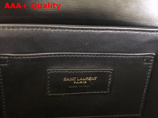 Saint Laurent Solferino Medium Satchel in Box Saint Laurent Leather Black Replica