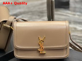 Saint Laurent Solferino Medium Satchel in Box Saint Laurent Leather Natural Tan Replica