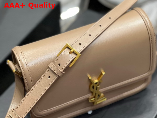 Saint Laurent Solferino Medium Satchel in Box Saint Laurent Leather Natural Tan Replica