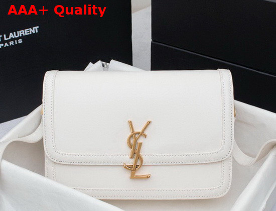 Saint Laurent Solferino Medium Satchel in White Box Saint Laurent Leather Replica