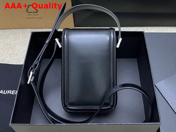 Saint Laurent Solferino Mini Bag in Smooth Leather Black Replica