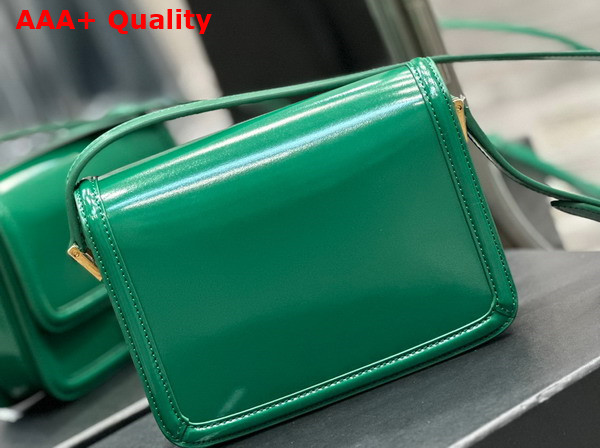 Saint Laurent Solferino Small Satchel Green Box Saint Laurent Leather Replica