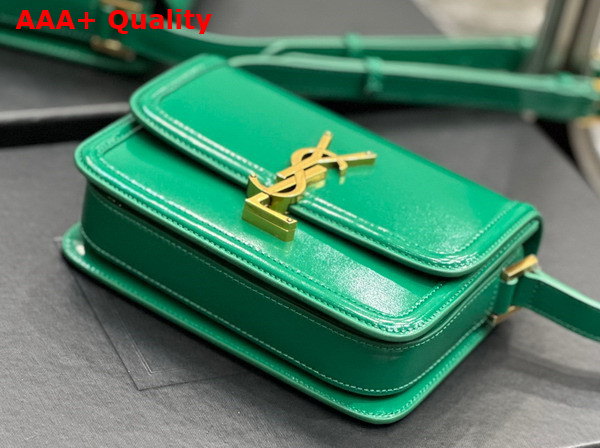 Saint Laurent Solferino Small Satchel Green Box Saint Laurent Leather Replica