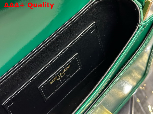 Saint Laurent Solferino Small Satchel Green Box Saint Laurent Leather Replica