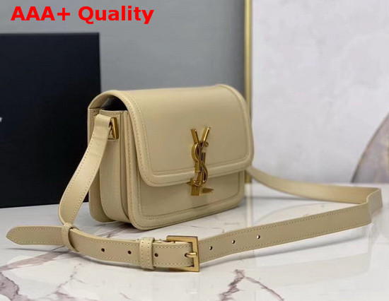 Saint Laurent Solferino Small Satchel in Box Saint Laurent Leather Beige Replica