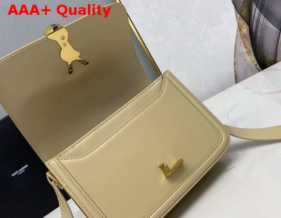 Saint Laurent Solferino Small Satchel in Box Saint Laurent Leather Beige Replica