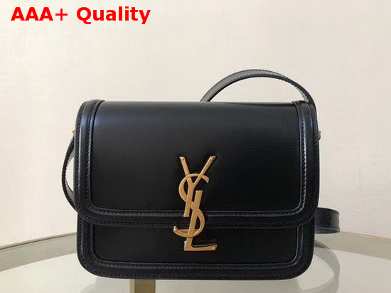 Saint Laurent Solferino Small Satchel in Box Saint Laurent Leather Black Replica