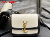 Saint Laurent Solferino Small Satchel in Box Saint Laurent Leather Blanc Vintage Replica