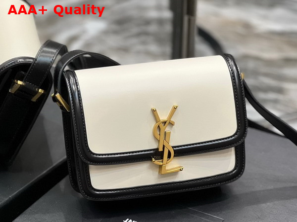 Saint Laurent Solferino Small Satchel in Box Saint Laurent Leather Blanc Vintage Replica