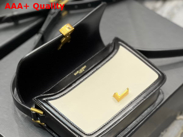 Saint Laurent Solferino Small Satchel in Box Saint Laurent Leather Blanc Vintage Replica