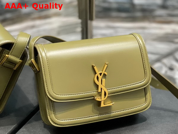 Saint Laurent Solferino Small Satchel in Green Box Saint Laurent Leather Replica