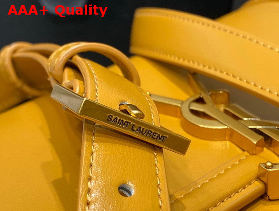 Saint Laurent Solferino Small Satchel in Mustard Box Saint Laurent Leather Replica