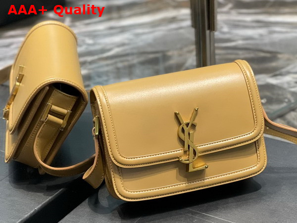 Saint Laurent Solferino Small Satchel in Natural Box Saint Laurent Leather Replica