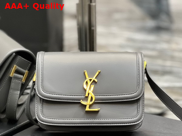 Saint Laurent Solferino Small Satchel in Storm Box Saint Laurent Leather Replica