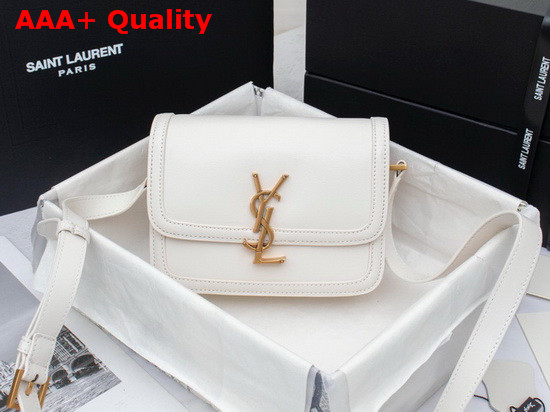 Saint Laurent Solferino Small Satchel in White Box Saint Laurent Leather Replica