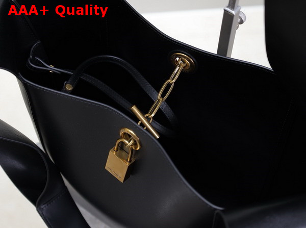 Saint Laurent Tanger Supple Hobo Bag in Black Leather Replica