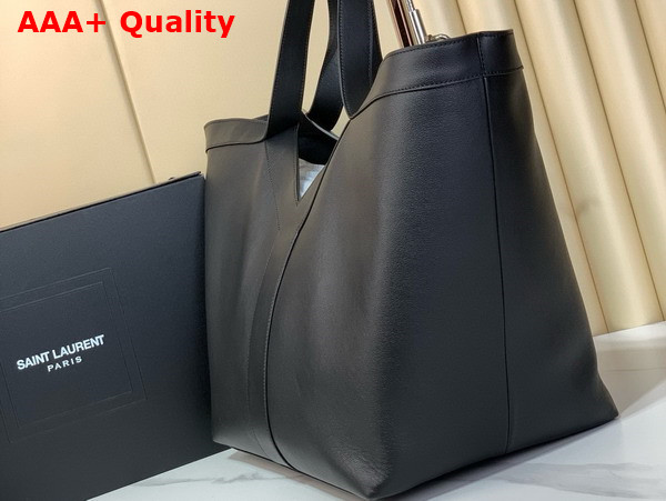 Saint Laurent Y Tote in Black Leather Replica