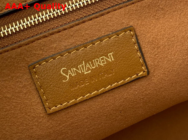 Saint Laurent Y Tote in Natural Beige Canvas and Leather Replica