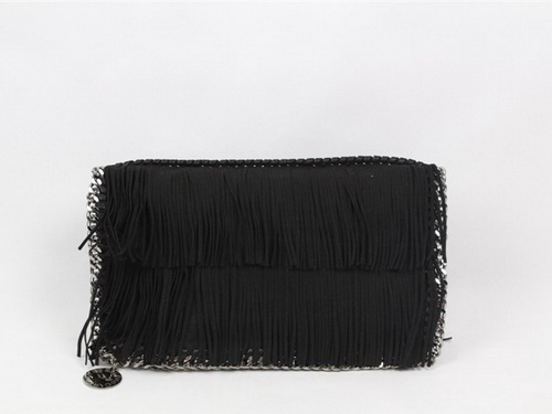 Fringed Falabella Clutch Black for Sale