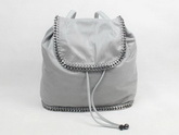 Stella Falabella Backpack in Light Grey for Sale