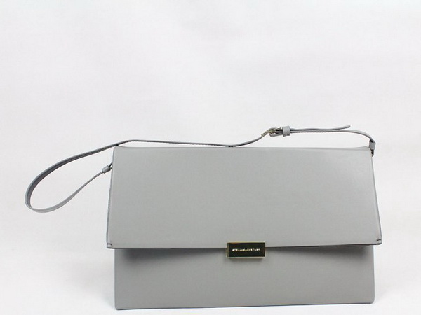 Stella McCartney Beckett Bag In Light Grey Patent Leather for Sale