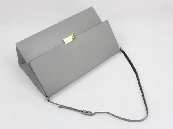 Stella McCartney Beckett Bag In Light Grey Patent Leather for Sale