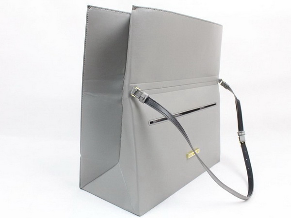 Stella McCartney Beckett Bag In Light Grey Patent Leather for Sale