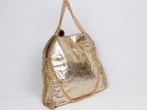 Stella McCartney Falabella Fold Over Tote Bag Gold for Sale