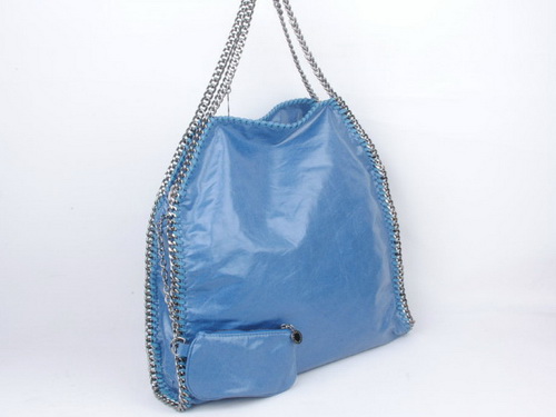 Stella McCartney Falabella Large Tote in Blue for Sale