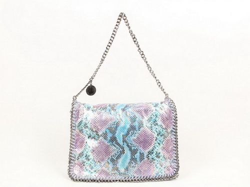 Stella McCartney Falabella Shoulder Bag Blue Snake for Sale