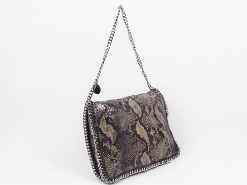 Stella McCartney Falabella Shoulder Bag Coffee Snake for Sale