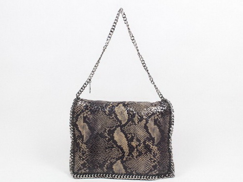 Stella McCartney Falabella Shoulder Bag Coffee Snake for Sale