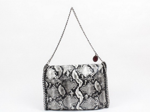 Stella McCartney Falabella Shoulder Bag Grey Snake for Sale