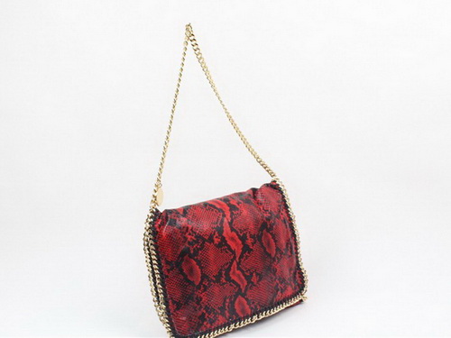 Stella McCartney Falabella Shoulder Bag Red Snake for Sale