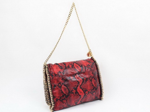 Stella McCartney Falabella Shoulder Bag Red Snake for Sale