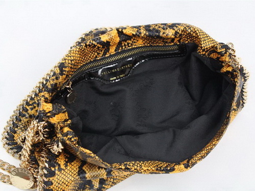 Stella McCartney Falabella Shoulder Bag Yellow Snake for Sale