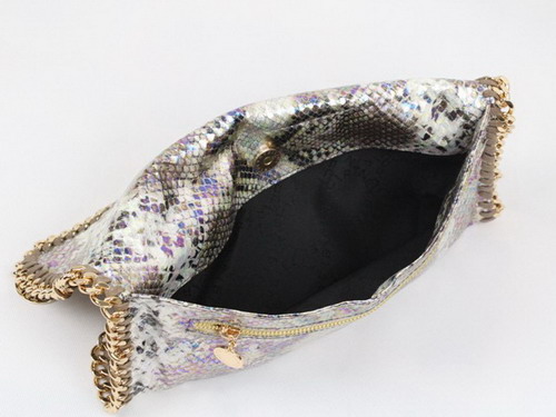 Stella McCartney Falabella Snake Print Fold over Clutch Bag for Sale