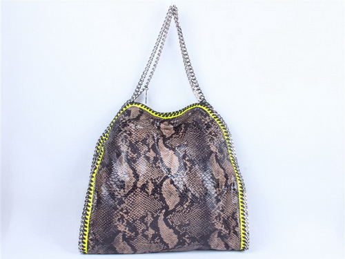 Stella McCartney Faux Python Falabella Tote Bag Brown for Sale