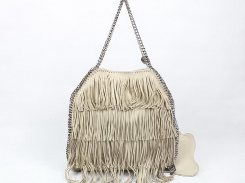 Stella McCartney Fringed Falabella Tote Cream for Sale