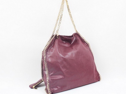 Stella McCartney Large Tote Burgundy Leather for Sale