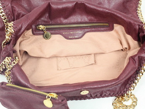 Stella McCartney Large Tote Burgundy Leather for Sale