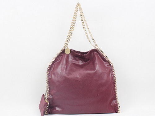 Stella McCartney Large Tote Burgundy Leather for Sale