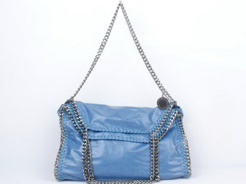 Stella McCartney Medium Foldover Tote Blue for Sale