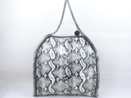 Stella McCartney Snake Print Falabella Tote Grey for Sale