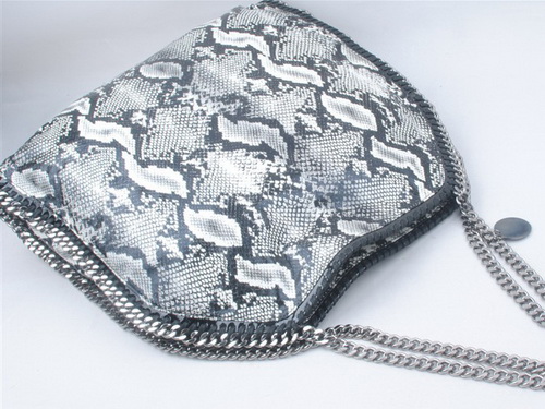 Stella McCartney Snake Print Falabella Tote Grey for Sale