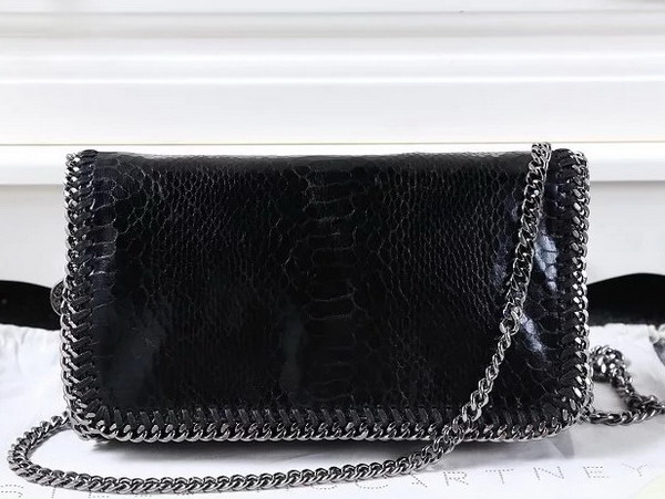 Stella Mccartney Falabella Alter Snake Cross Body Bag in Black for Sale