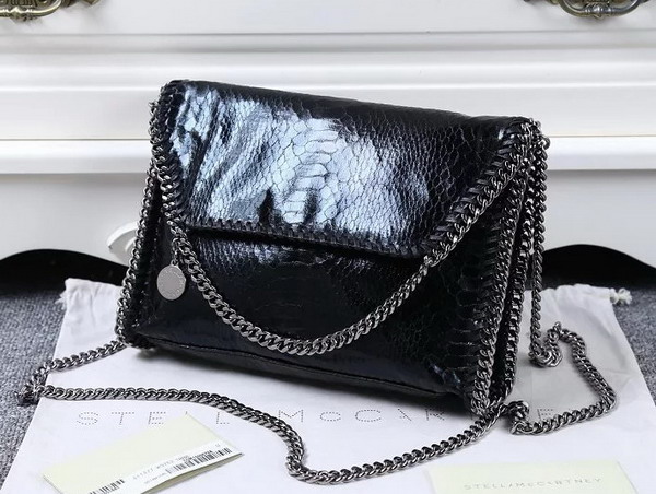 Stella Mccartney Falabella Alter Snake Mini Bag in Black for Sale