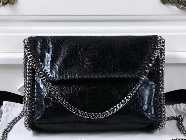 Stella Mccartney Falabella Alter Snake Mini Bag in Black for Sale