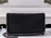 Stella Mccartney Falabella Cristal Stones Cross Body Bag in Black for Sale